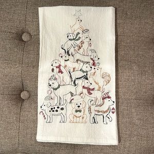 Holiday dish towel (puppies) *NWOT